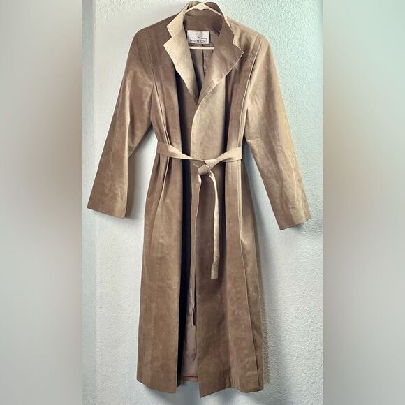 Vintage 70’s Pauline Trigere Oversized Faux Suede Textured Coat - Picture 1 of 12